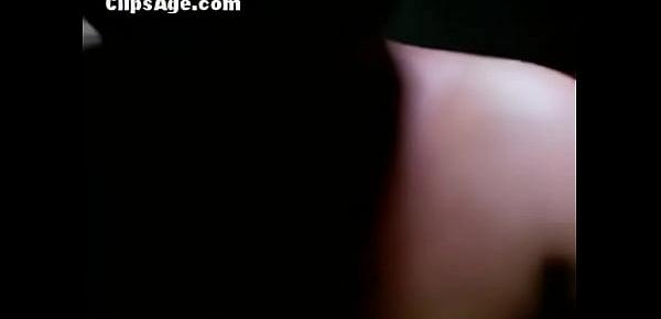  Indian aunty boob press and blow job